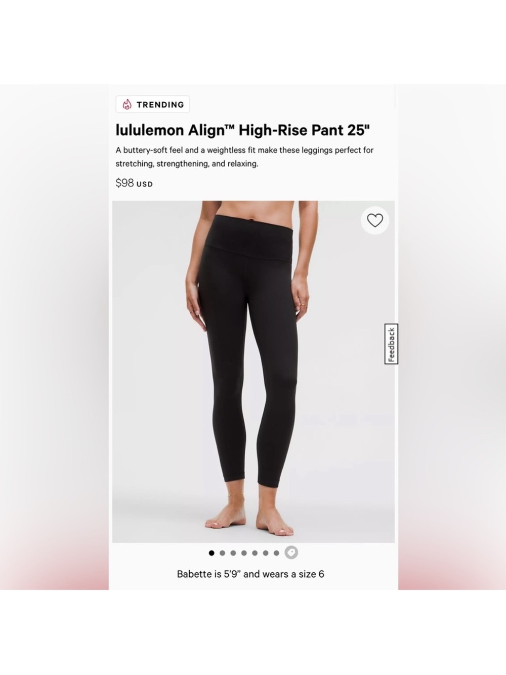 Lululemon Align Black High-Rise Leggings